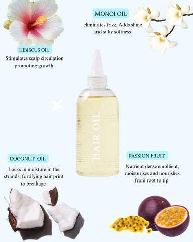 Coconut,Hibiscus  & Passion Fruit hair growth oil